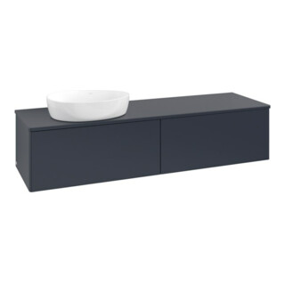 V&B Waschtischunterschrank ohne Frontstruktur Antao 160x50cm, WBP-farbe Lac, md bl. m Lac
