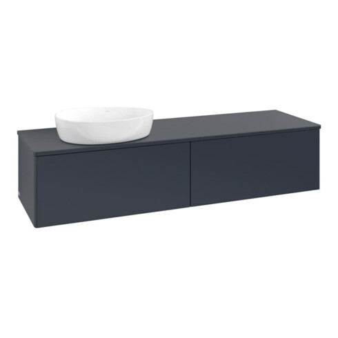 V&B Waschtischunterschrank ohne Frontstruktur Antao 160x50cm, WBP-farbe Lac, md bl. m Lac