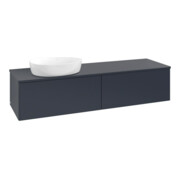V&B Waschtischunterschrank ohne Frontstruktur Antao 160x50cm, WBP-farbe Lac, md bl. m Lac