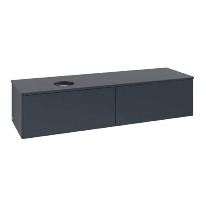 V&B Waschtischunterschrank ohne Frontstruktur Antao 160x50cm, WBP-farbe Lac, md bl. m Lac