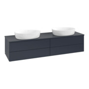 V&B Waschtischunterschrank ohne Frontstruktur Antao 160x50cm, WBP-farbe Lac, md bl. m Lac