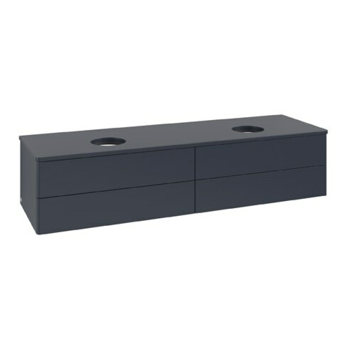 V&B Waschtischunterschrank ohne Frontstruktur Antao 160x50cm, WBP-farbe Lac, md bl. m Lac