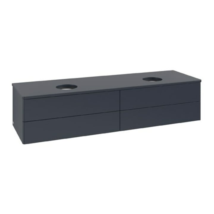 V&B Waschtischunterschrank ohne Frontstruktur Antao 160x50cm, WBP-farbe Lac, md bl. m Lac