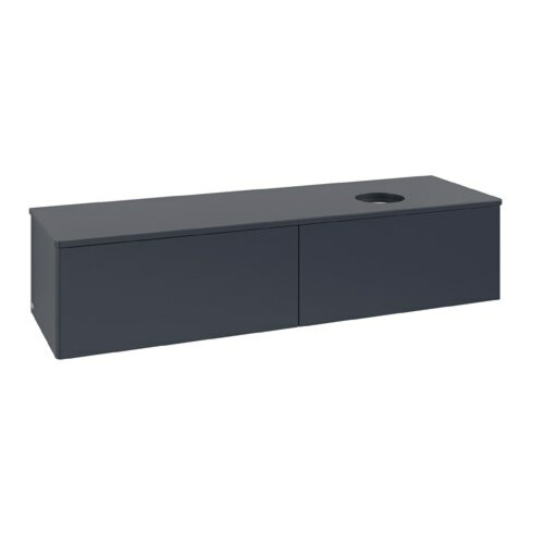 V&B Waschtischunterschrank ohne Frontstruktur Antao 160x50cm, WBP-farbe Lac, md bl. m Lac