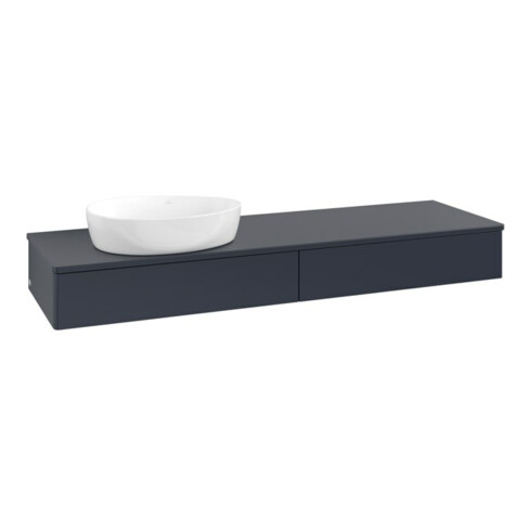 V&B Waschtischunterschrank ohne Frontstruktur Antao 160x50cm, WBP-farbe Lac, md bl. m Lac