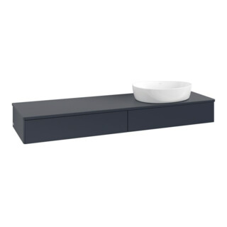 V&B Waschtischunterschrank ohne Frontstruktur Antao 160x50cm, WBP-farbe Lac, md bl. m Lac