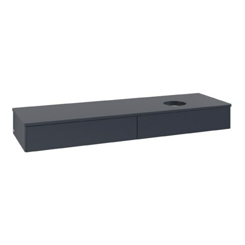 V&B Waschtischunterschrank ohne Frontstruktur Antao 160x50cm, WBP-farbe Lac, md bl. m Lac
