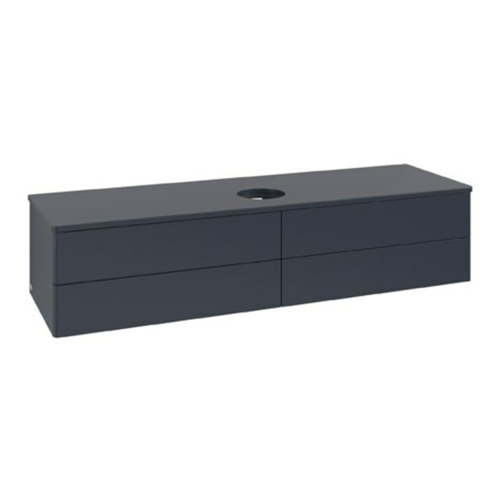 V&B Waschtischunterschrank ohne Frontstruktur Antao 160x50cm, WBP-farbe Lac, md bl. m Lac