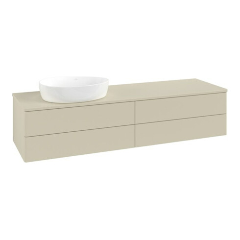 V&B Waschtischunterschrank ohne Frontstruktur Antao 160x50cm, WBP-farbe Lac, si Gr m lacquer