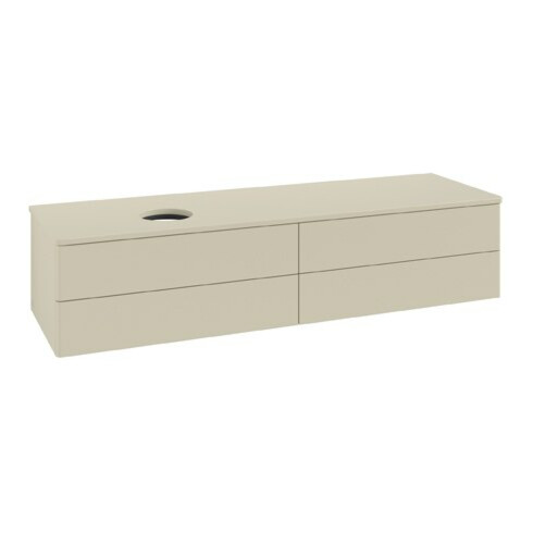 V&B Waschtischunterschrank ohne Frontstruktur Antao 160x50cm, WBP-farbe Lac, si Gr m lacquer