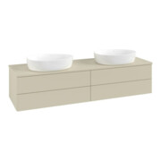 V&B Waschtischunterschrank ohne Frontstruktur Antao 160x50cm, WBP-farbe Lac, si Gr m lacquer