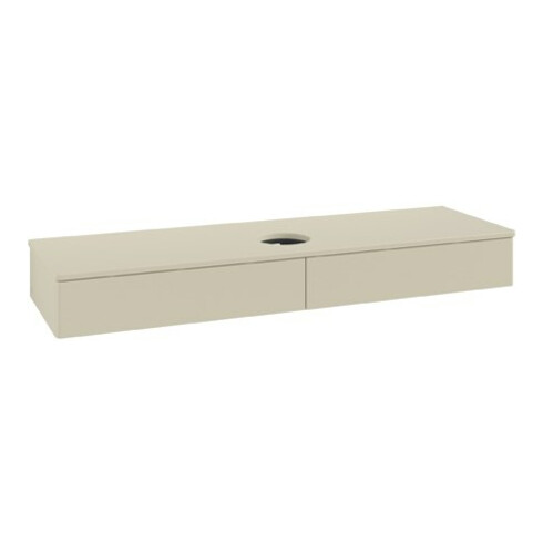 V&B Waschtischunterschrank ohne Frontstruktur Antao 160x50cm, WBP-farbe Lac, si Gr m lacquer