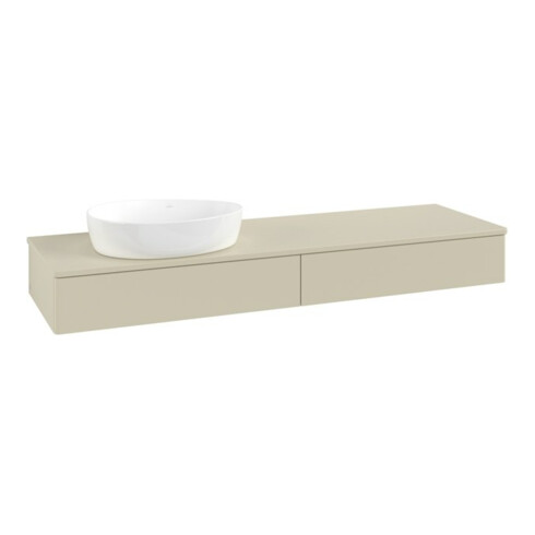 V&B Waschtischunterschrank ohne Frontstruktur Antao 160x50cm, WBP-farbe Lac, si Gr m lacquer