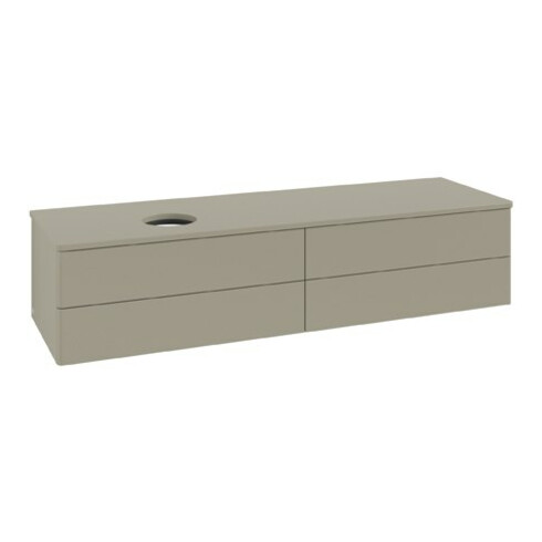 V&B Waschtischunterschrank ohne Frontstruktur Antao 160x50cm, WBP-farbe Lac, st. Gr m Lac