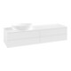 V&B Waschtischunterschrank ohne Frontstruktur Antao 160x50cm, WBP-farbe Lac, wh. m lacquer-1