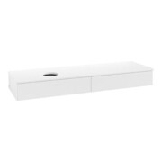 V&B Waschtischunterschrank ohne Frontstruktur Antao 160x50cm, WBP-farbe Lac, wh. m lacquer