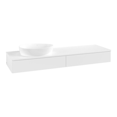 V&B Waschtischunterschrank ohne Frontstruktur Antao 160x50cm, WBP-farbe Lac, wh. m lacquer