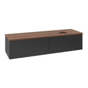 V&B Waschtischunterschrank ohne Frontstruktur Antao 160x50cm, WBP-farbe w. wal, bla m Lac-3