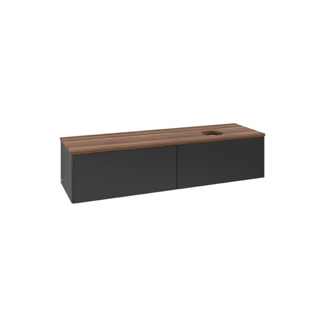 V&B Waschtischunterschrank ohne Frontstruktur Antao 160x50cm, WBP-farbe w. wal, bla m Lac