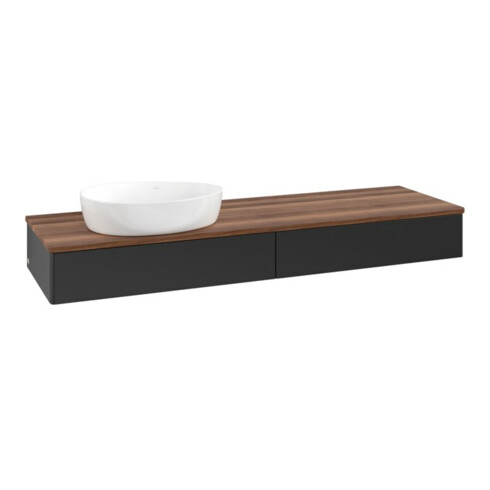 V&B Waschtischunterschrank ohne Frontstruktur Antao 160x50cm, WBP-farbe w. wal, bla m Lac