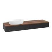 V&B Waschtischunterschrank ohne Frontstruktur Antao 160x50cm, WBP-farbe w. wal, bla m Lac