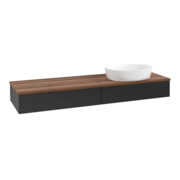 V&B Waschtischunterschrank ohne Frontstruktur Antao 160x50cm, WBP-farbe w. wal, bla m Lac