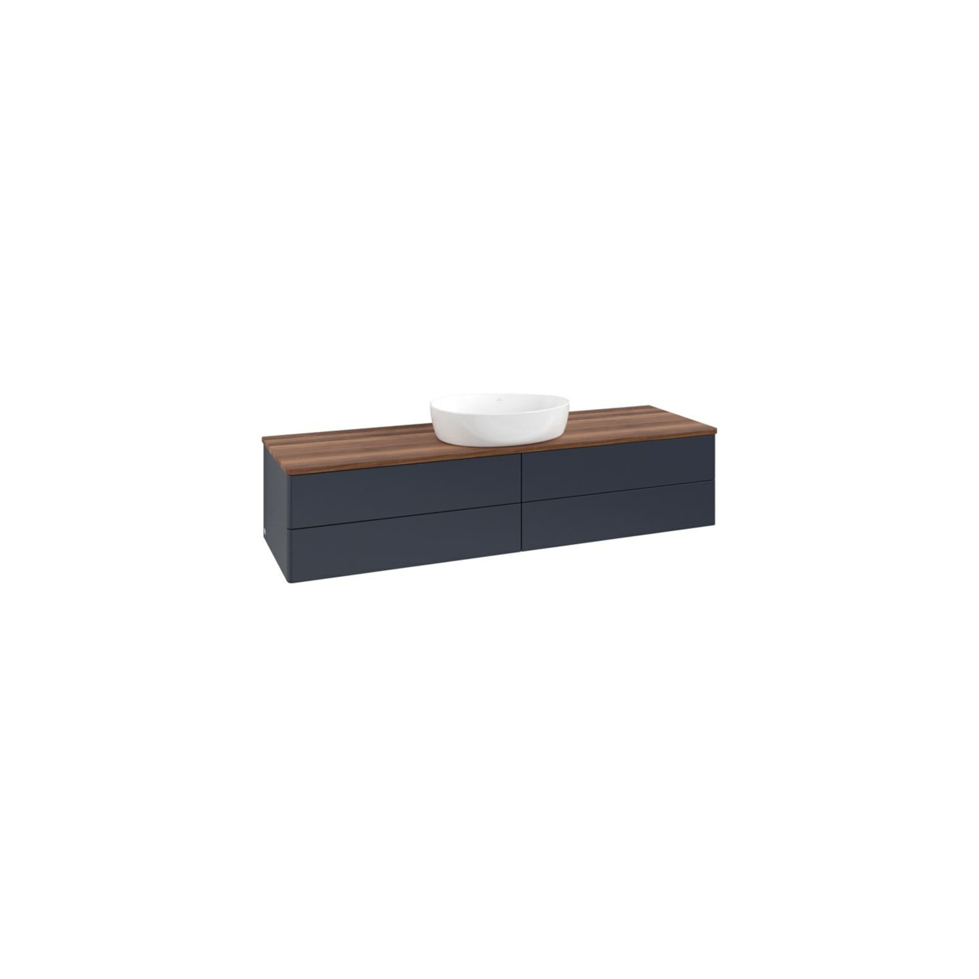 V&B Waschtischunterschrank ohne Frontstruktur Antao 160x50cm, WBP-farbe w. wal, md bl. m Lac ; Villeroy & Boch