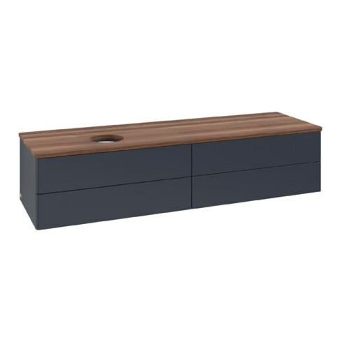 V&B Waschtischunterschrank ohne Frontstruktur Antao 160x50cm, WBP-farbe w. wal, md bl. m Lac