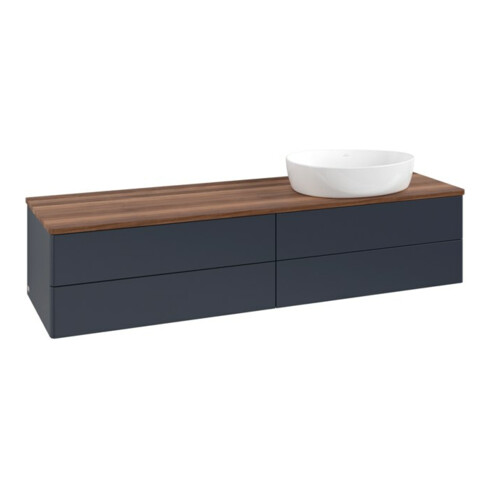 V&B Waschtischunterschrank ohne Frontstruktur Antao 160x50cm, WBP-farbe w. wal, md bl. m Lac
