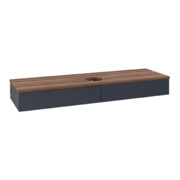 V&B Waschtischunterschrank ohne Frontstruktur Antao 160x50cm, WBP-farbe w. wal, md bl. m Lac