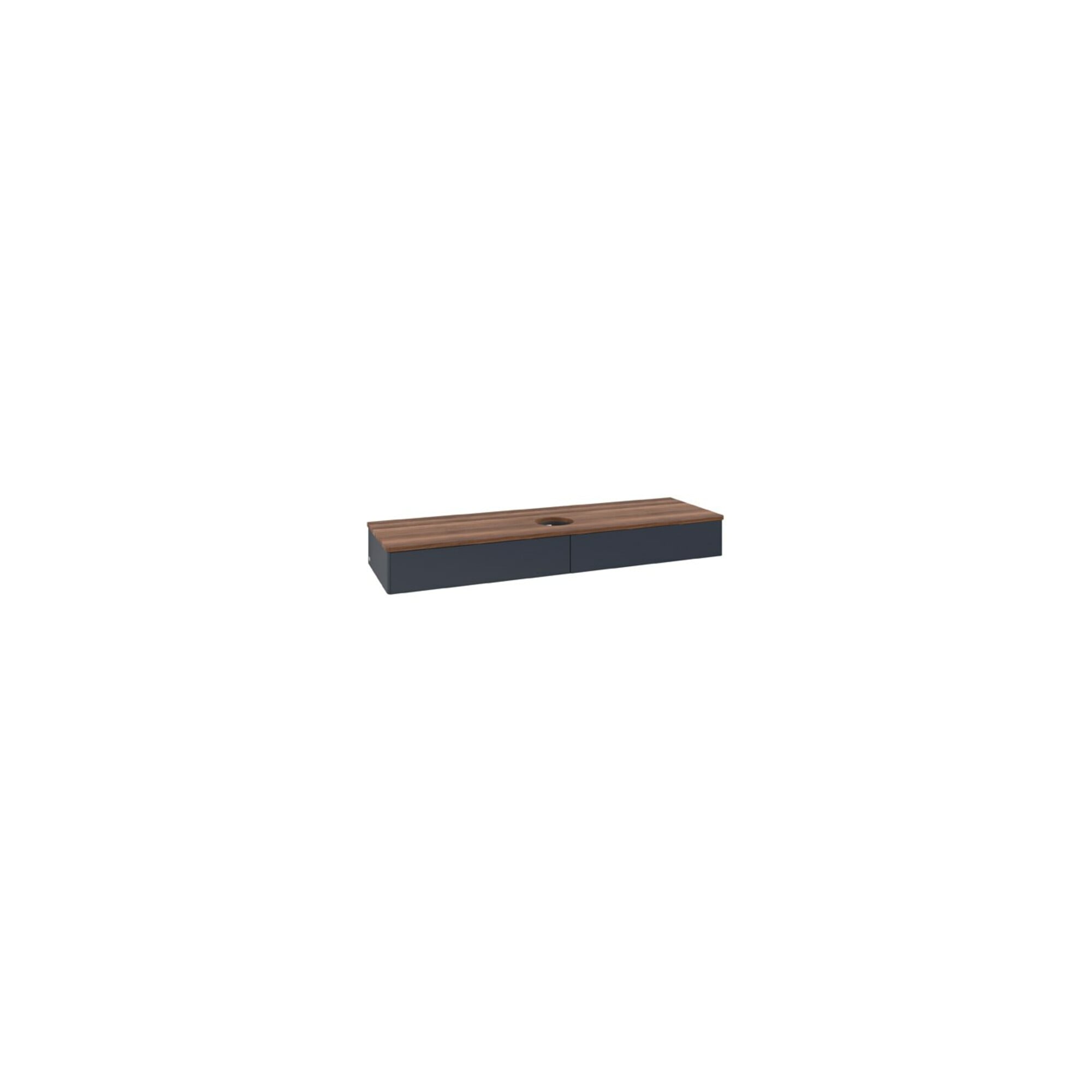 V&B Waschtischunterschrank ohne Frontstruktur Antao 160x50cm, WBP-farbe w. wal, md bl. m Lac ; Villeroy & Boch
