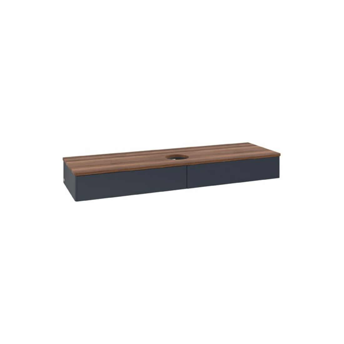 V&B Waschtischunterschrank ohne Frontstruktur Antao 160x50cm, WBP-farbe w. wal, md bl. m Lac
