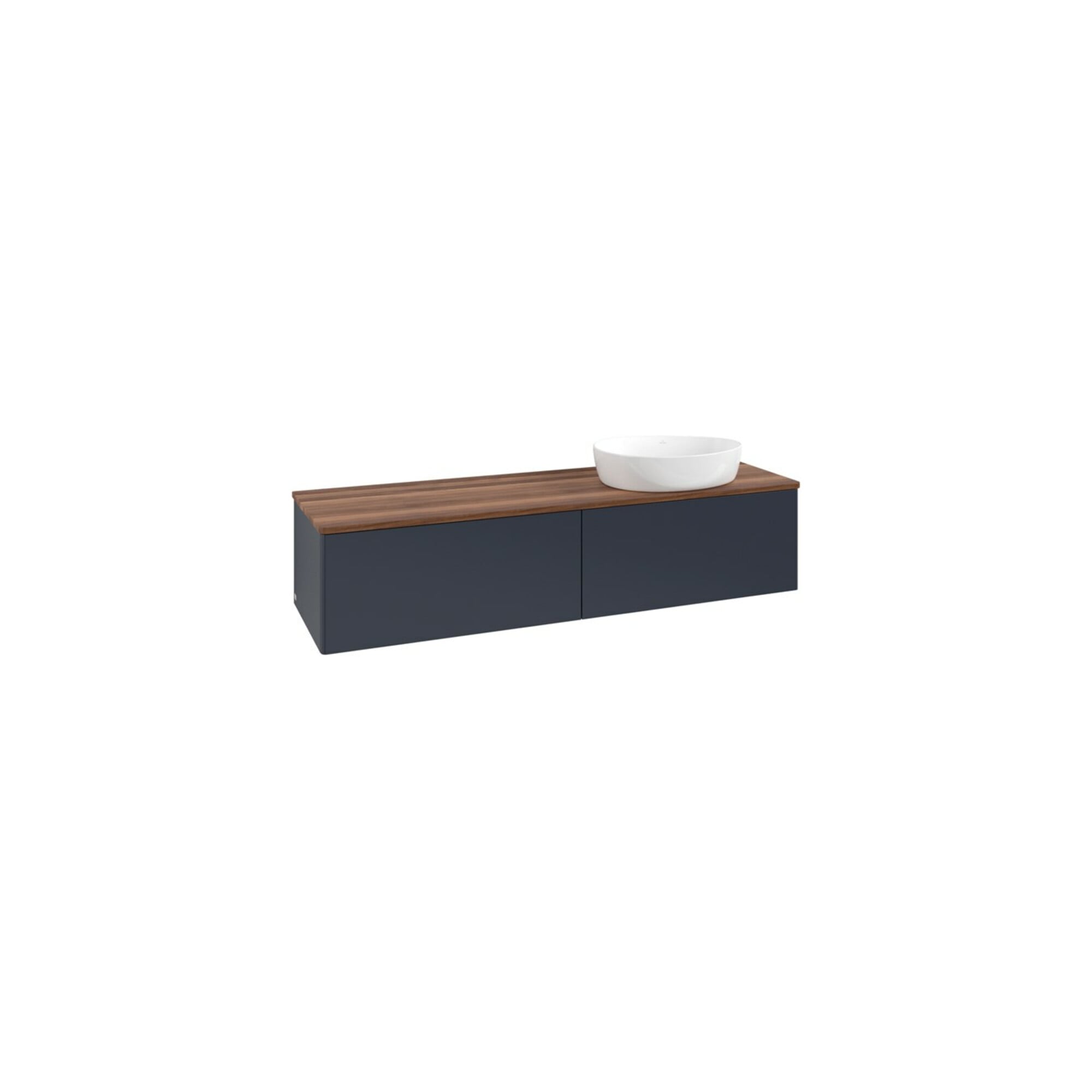 V&B Waschtischunterschrank ohne Frontstruktur Antao 160x50cm, WBP-farbe w. wal, md bl. m Lac ; Villeroy & Boch