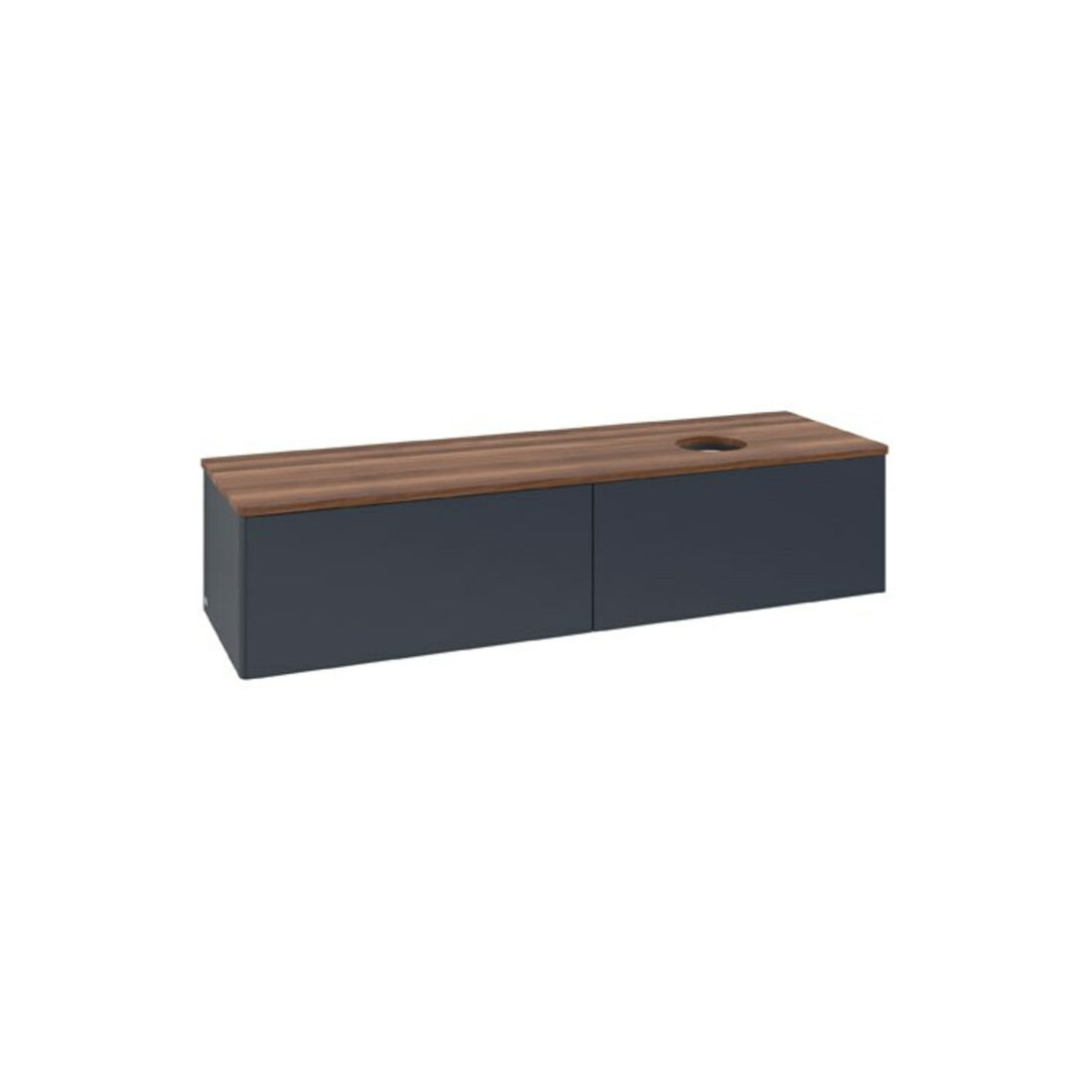 V&B Waschtischunterschrank ohne Frontstruktur Antao 160x50cm, WBP-farbe w. wal, md bl. m Lac