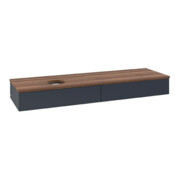 V&B Waschtischunterschrank ohne Frontstruktur Antao 160x50cm, WBP-farbe w. wal, md bl. m Lac