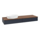 V&B Waschtischunterschrank ohne Frontstruktur Antao 160x50cm, WBP-farbe w. wal, md bl. m Lac-3