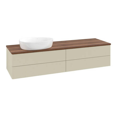 V&B Waschtischunterschrank ohne Frontstruktur Antao 160x50cm, WBP-farbe w. wal, si Gr m Lac