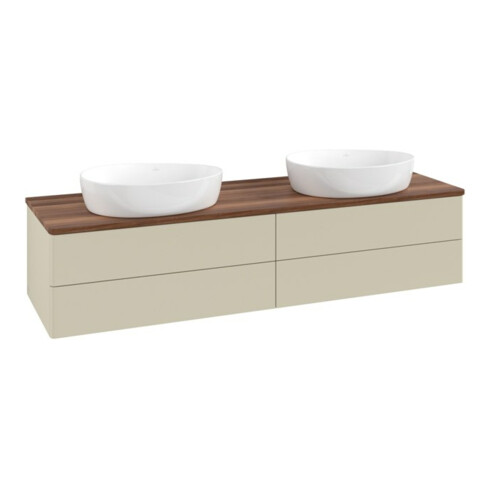 V&B Waschtischunterschrank ohne Frontstruktur Antao 160x50cm, WBP-farbe w. wal, si Gr m Lac