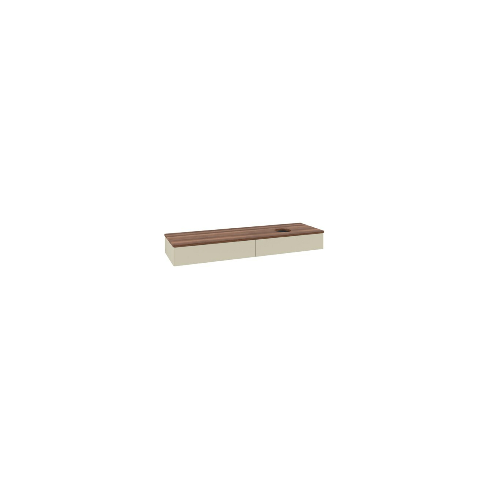 V&B Waschtischunterschrank ohne Frontstruktur Antao 160x50cm, WBP-farbe w. wal, si Gr m Lac ; Villeroy & Boch