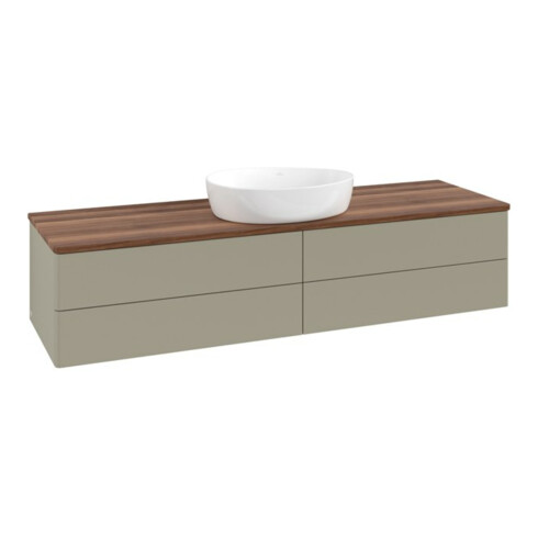 V&B Waschtischunterschrank ohne Frontstruktur Antao 160x50cm, WBP-farbe w. wal, st. Gr m Lac