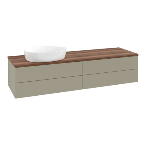 V&B Waschtischunterschrank ohne Frontstruktur Antao 160x50cm, WBP-farbe w. wal, st. Gr m Lac