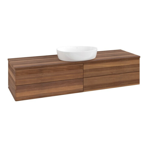 V&B Waschtischunterschrank ohne Frontstruktur Antao 160x50cm, WBP-farbe w. wal, warm walnut