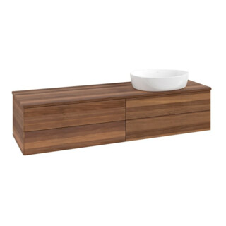 V&B Waschtischunterschrank ohne Frontstruktur Antao 160x50cm, WBP-farbe w. wal, warm walnut