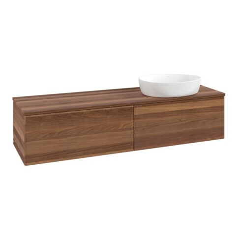 V&B Waschtischunterschrank ohne Frontstruktur Antao 160x50cm, WBP-farbe w. wal, warm walnut