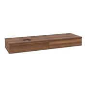V&B Waschtischunterschrank ohne Frontstruktur Antao 160x50cm, WBP-farbe w. wal, warm walnut
