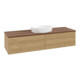 V&B Waschtischunterschrank ohne Frontstruktur Antao 160x50cm, WBP-farbe w. walnut, honey oak-3