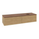 V&B Waschtischunterschrank ohne Frontstruktur Antao 160x50cm, WBP-farbe w. walnut, honey oak-1