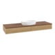 V&B Waschtischunterschrank ohne Frontstruktur Antao 160x50cm, WBP-farbe w. walnut, honey oak-3