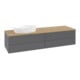 V&B Waschtischunterschrank ohne Frontstruktur Antao 160x50cm, WBP hon. Oa, Anthrac. m Lac-1