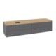 V&B Waschtischunterschrank ohne Frontstruktur Antao 160x50cm, WBP hon. Oa, Anthrac. m Lac